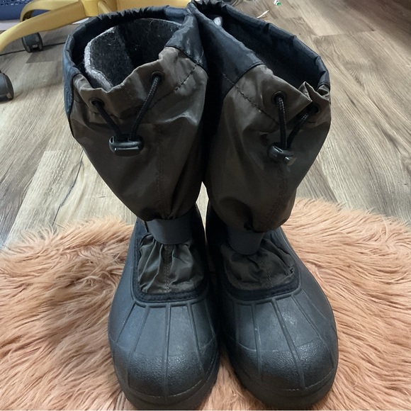 Sorel Black Brown Snow Boots Size 6 - Picture 3 of 11